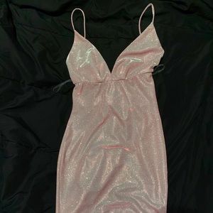 Rose Gold Mini Dress